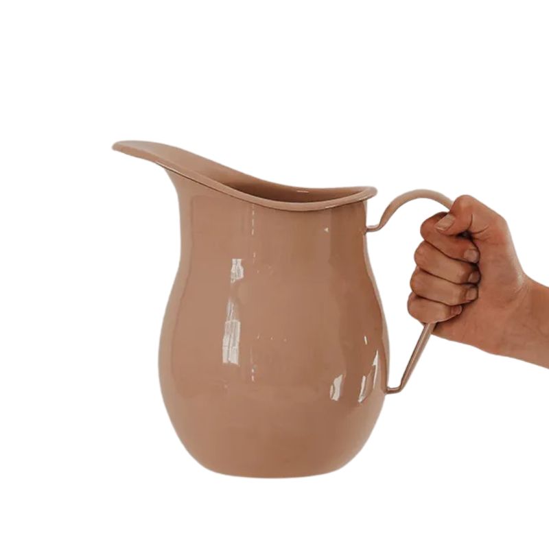 Dishy Enamel Water Pitcher - Clay Pink - NZ