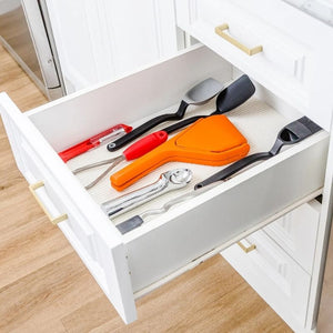 Dreamfarm Fluicer - Orange Juicer folded flat in drawer | NZ