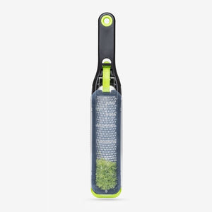 Sleeve option on Dreamfarm Ozest - Fine Zester can be used to hold the zest in place and reduce mess | NZ