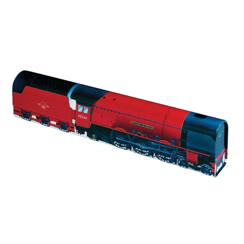 Elite Tins Duchess of Hamilton Train Tin shown at an angle on a plain white background.