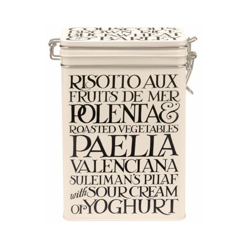 Emma Bridgewater Black Toast Tall Clip Lid Tin