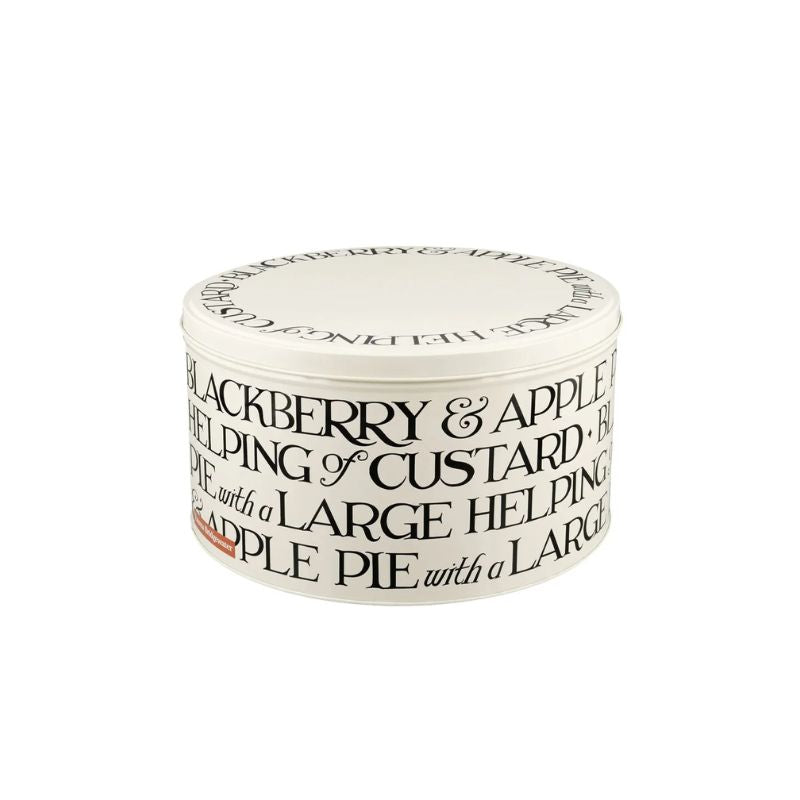Emma Bridgewater Blackberries Cake Tin medium size with Black Toast lettering.