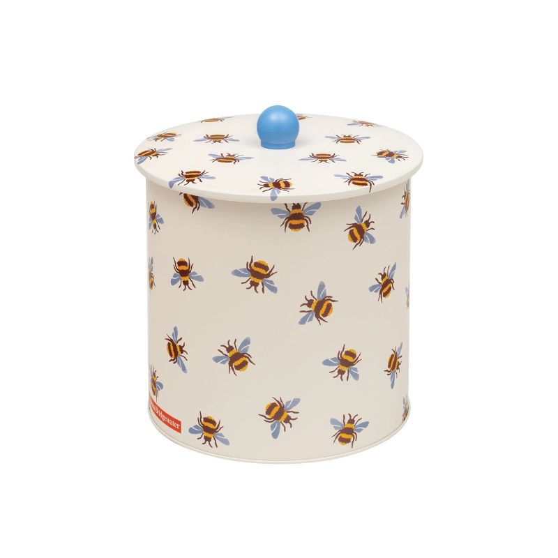 Emma Bridgewater Blue Winged Bumblebee Biscuit Barrel on a white background