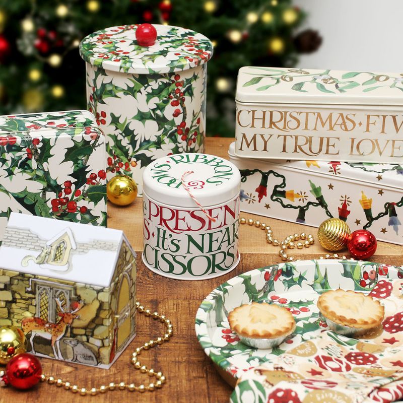 Emma Bridgewater Fairy Lights Rectangular Storage Tin on a white background