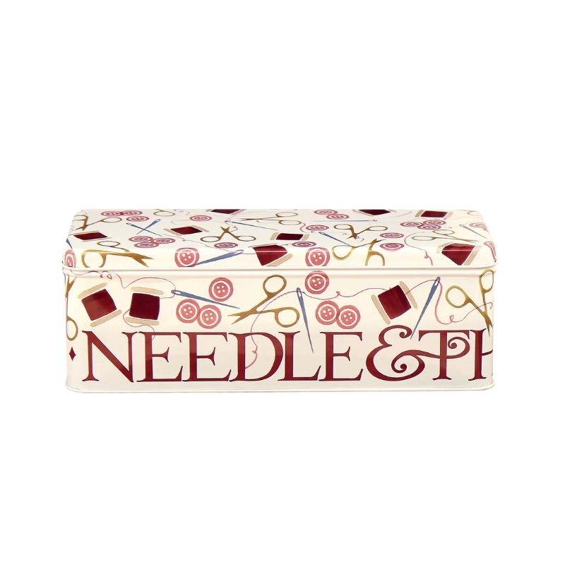 Emma Bridgewater Crafting Rectangular Storage Tin shown against a white background.