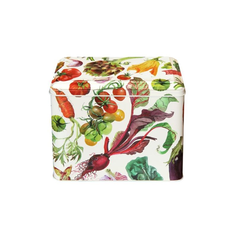 Front view of the Emma Bridgewater Dig the Garden Hinged Lid Caddy - NZ