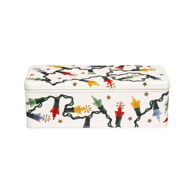 Emma Bridgewater Fairy Lights Rectangular Storage Tin on a white background