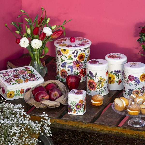 Emma Bridgewater Garden Flowers Tin Caddy Set (3pc) NZ Kiwi