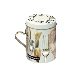 Emma Bridgwater Making & Baking Flour Shaker shown with lid on.