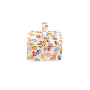 Emma Bridgewater Mini Eggs Easter Handle Basket Tin, decorated with colourful Easter eggs.
