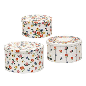 Emma Bridgewater Poppies Cake Tins shown loose against a white background.