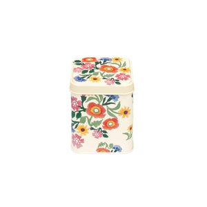 Emma Bridgewater Poppies Square Tin shown front on against a white background.