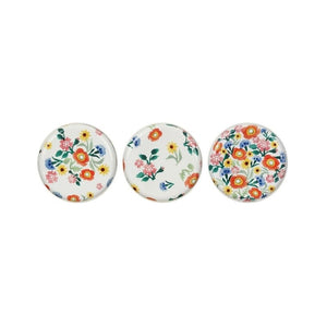 Emma Bridgewater Poppies Tin Caddy lids shown against a white background.