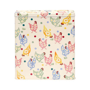 Emma Bridgewater Spring Chickens Cereal Tin on a white background
