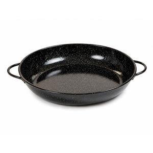 Garcima Spanish Enamel Cazuela shown front on against a white background.