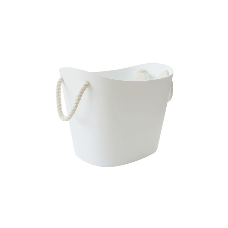 Hachiman Balcolore Storage Basket - White (7 L) - shown on a white background