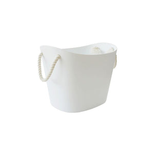 Hachiman Balcolore Storage Basket - White (7 L) - shown on a white background