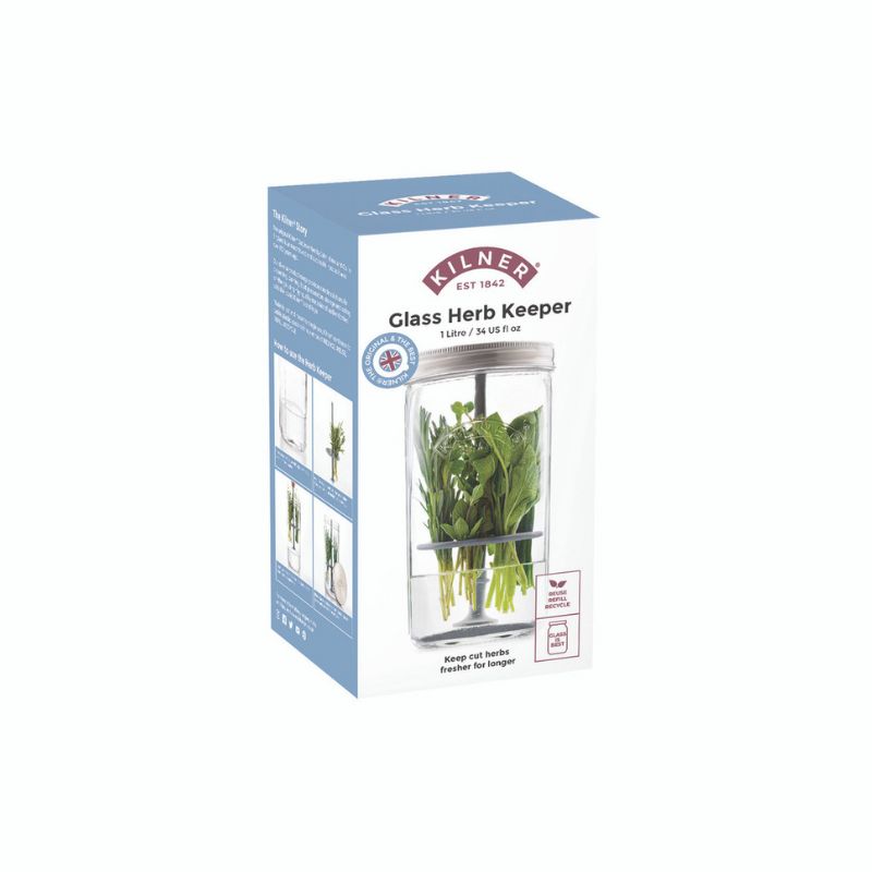 Kilner Herb Keeper retail box showing product packaging