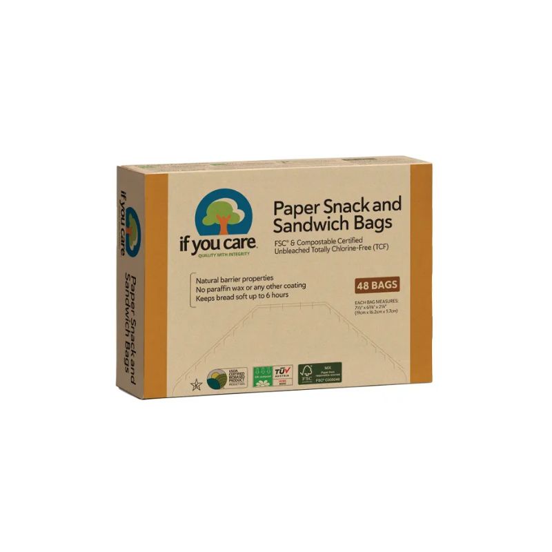 If You Care Paper Snack & Sandwich Bags (48 pack) - NZ