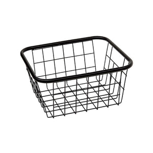 Kate's Medium Black Wire Basket shown on a white background.