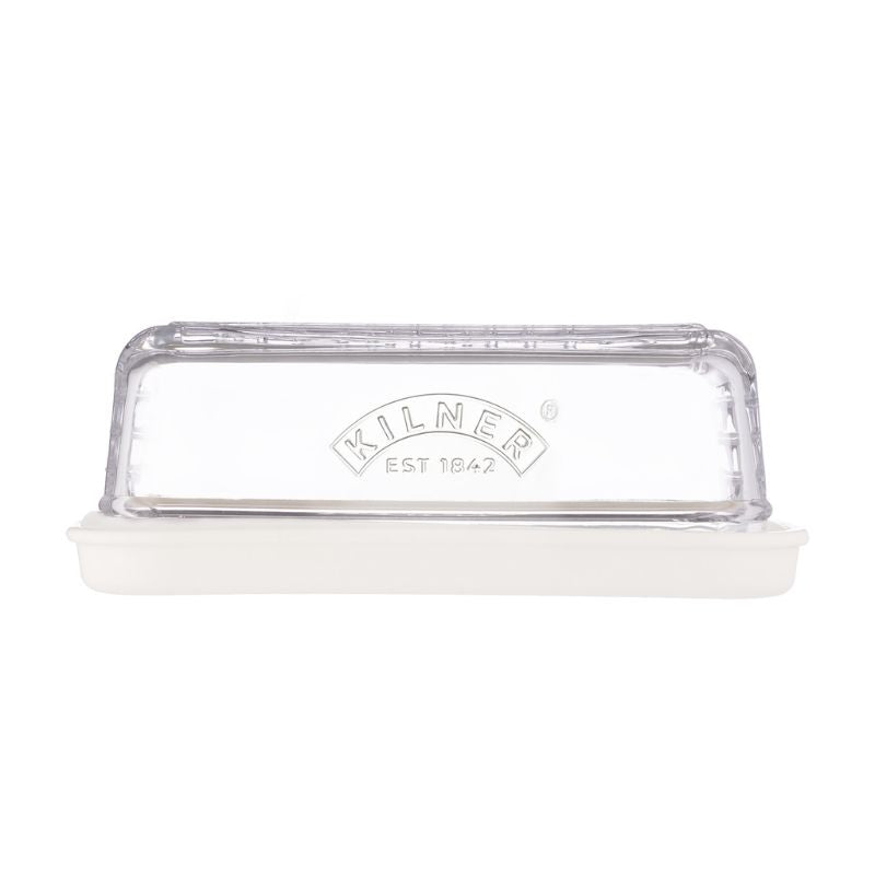 Kilner Cheese Store with ceramic base and clear glass lid, designed for storing all types of cheese.