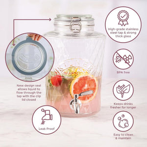 Kilner Diamond Drinks Dispenser - 5L