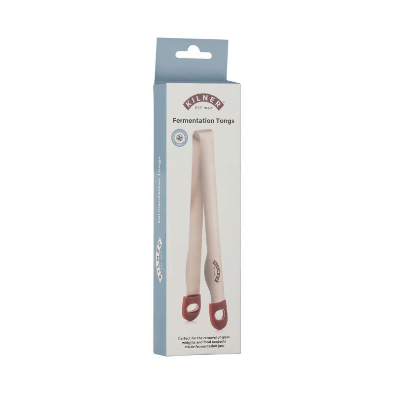 Kilner Fermentation Tongs in retail packaging shown on a white background.