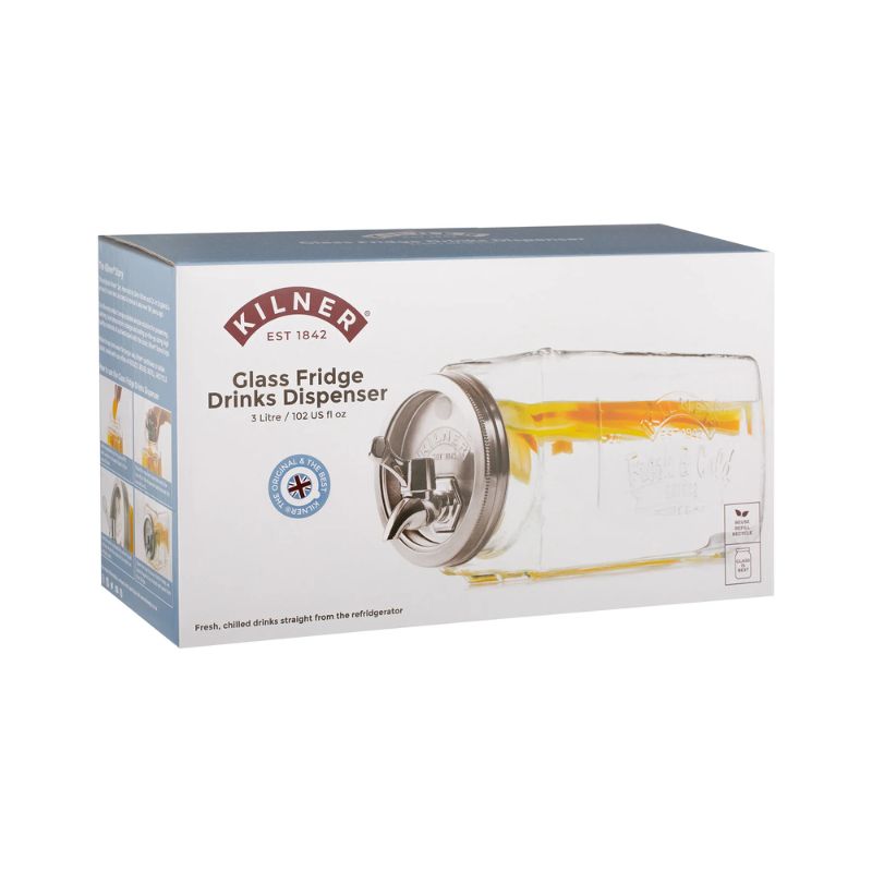 Kilner Fridge Drinks Dispenser - 3L