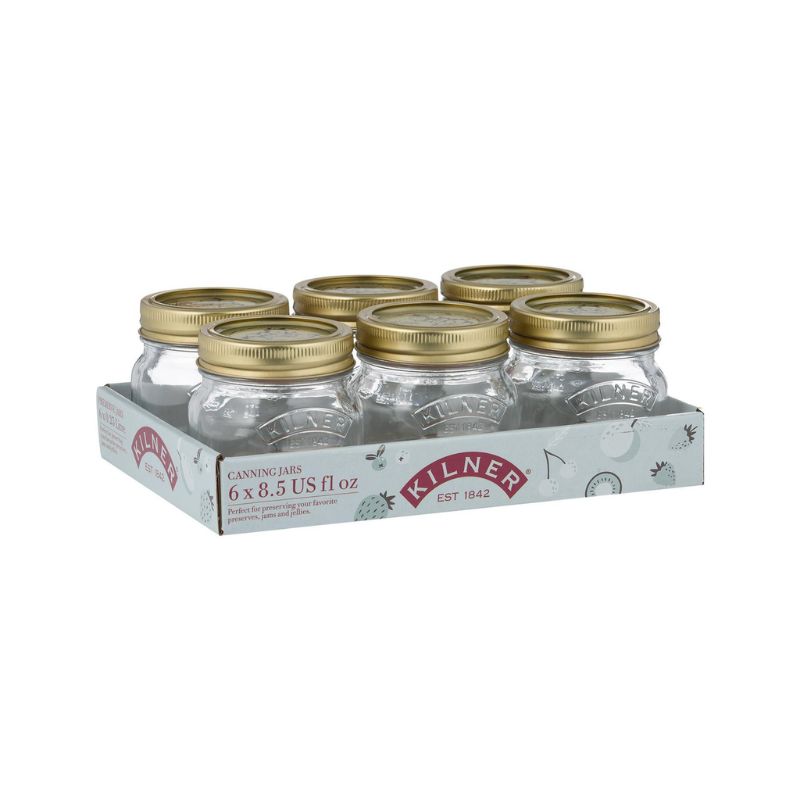Full pack view of the 250 mL Kilner Genuine Preserve Jars