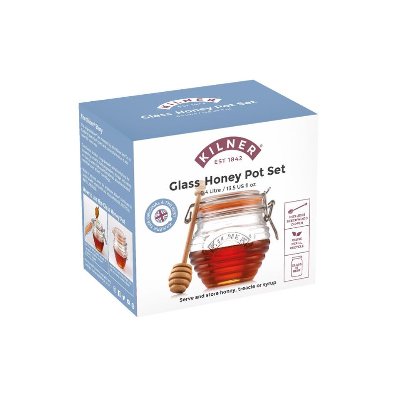 Kilner Glass Honey Pot Set in gift box - NZ