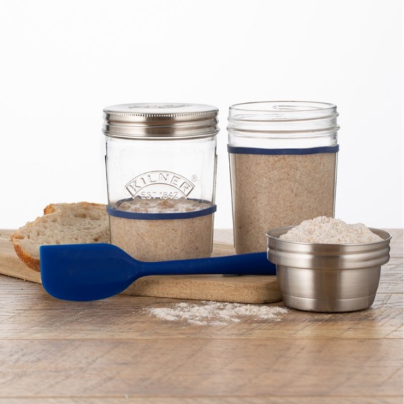 Kilner glass sourdough starter set packaging on a white background