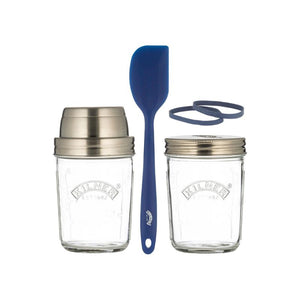 Components of the Kilner Sourdough Starter Set shown on a white background.