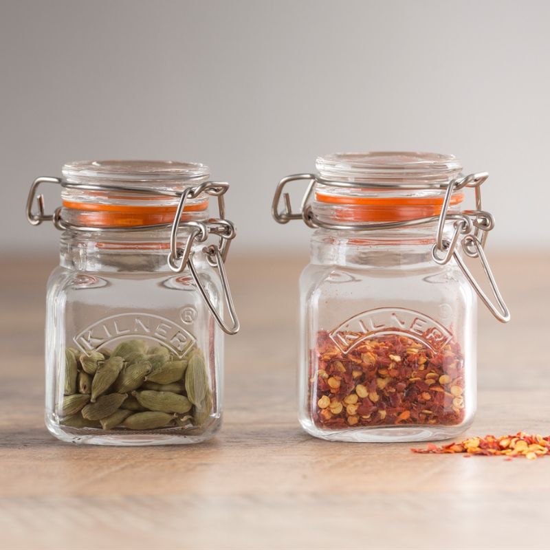 Kilner Square Clip Top Spice Jars - 70 mL | NZ