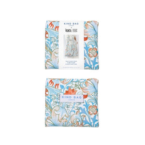 Pouch and packaging of the Kind Bag Reusable Shopping Bag - Golden Lily | William Morris NZ