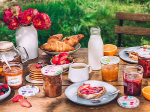 Le Parfait Jam Jars with Vichy Lids & Milk Bottle - NZ