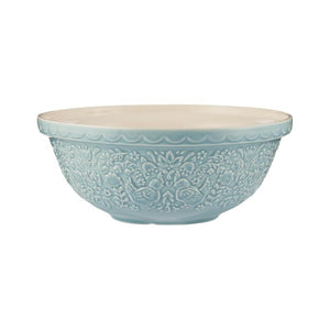 Mason Cash Home To Roost Hen Mixing Bowl in Blue (26cm) shown against a white background.