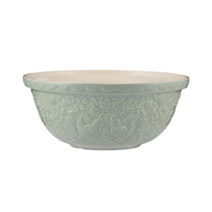 Mason Cash Home To Roost Hen Mixing Bowl in Green (29cm) shown against a white background.