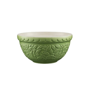 Mason Cash In The Forest Green Hedgehog Mixing Bowl on a white background
