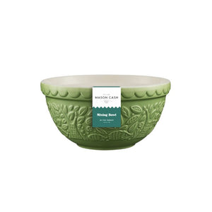 Mason Cash In The Forest Green Hedgehog Mixing Bowl with 'Mason Cash' label on a white background