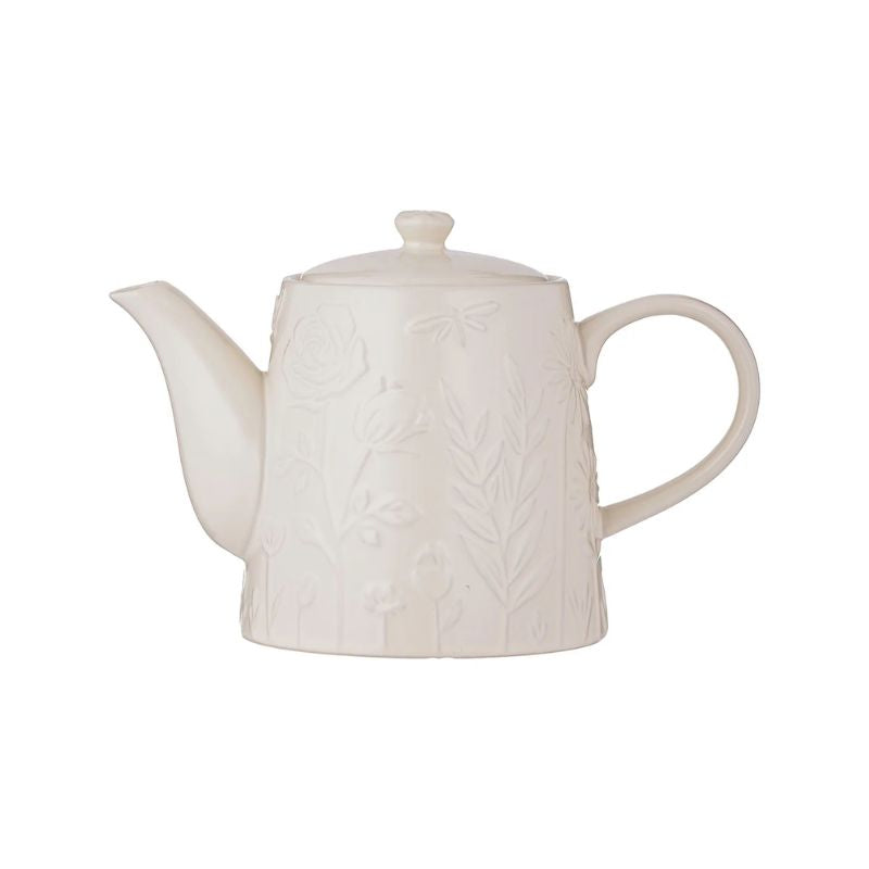 Mason Cash In The Meadow Cream Teapot on a white background