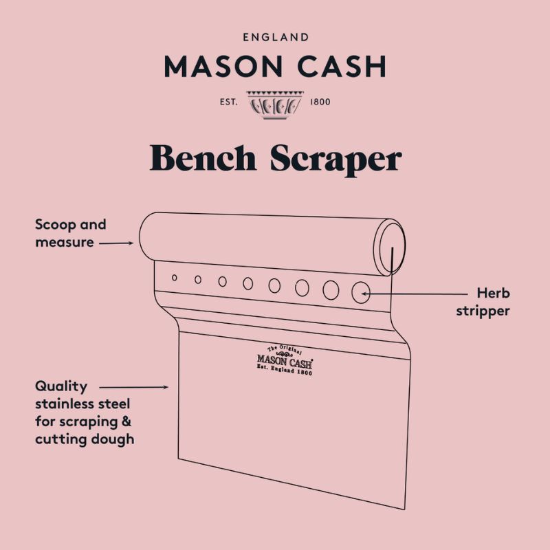 Mason Cash Innovative Kitchen Bench Scraper NZ, shown on a white background
