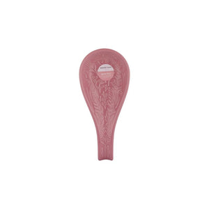 Pink Mason Cash In the Meadow Spoon Rest shown with retail sticker.