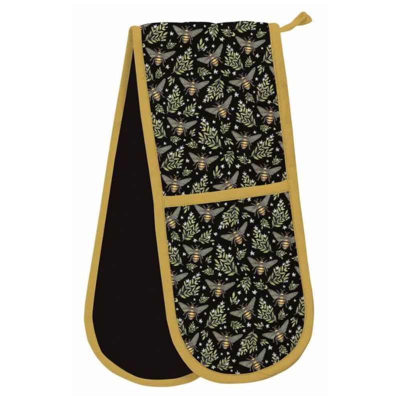 Museums & Galleries Catherine Rowe Double Oven Glove – Bee Pattern shown against a white background