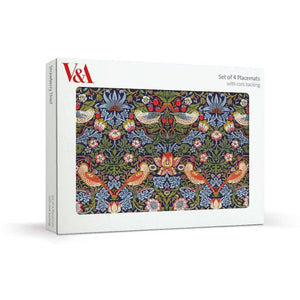 Museums & Galleries V&A Placemats in Strawberry Thief design.