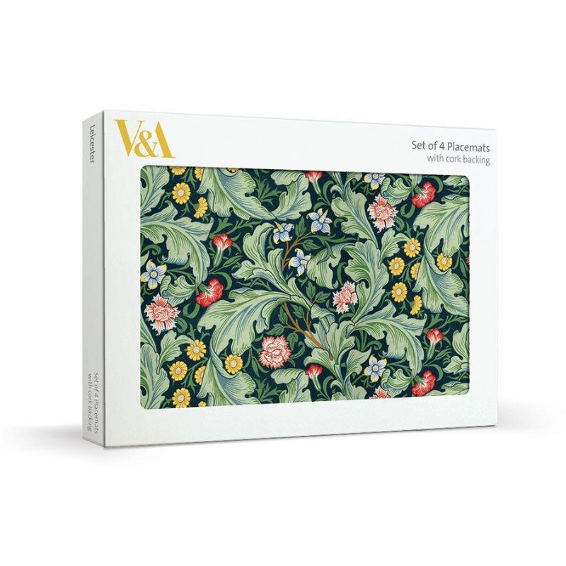 Museums & Galleries V&A Leicester Wallpaper placemats in gift box.