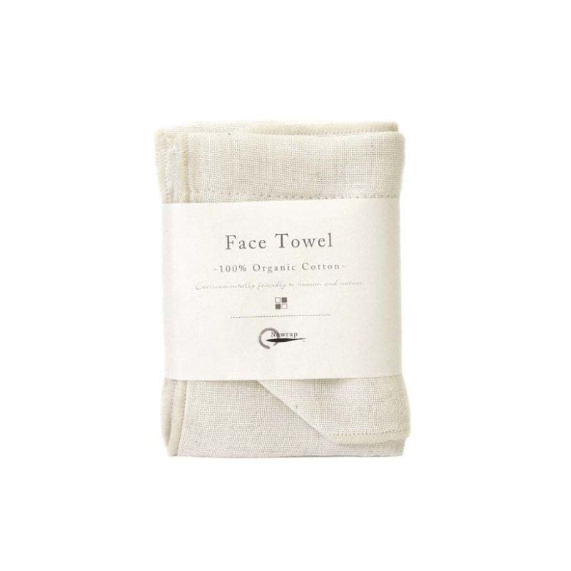 Nawrap Organic Cotton Face Towel - Ivory - NZ