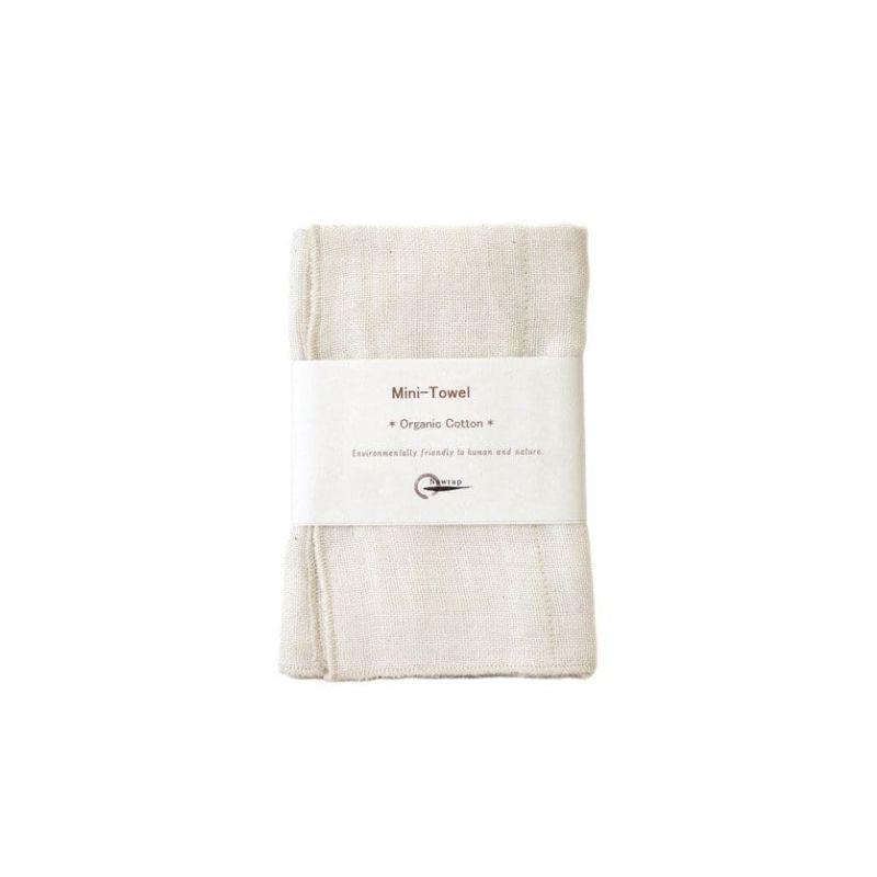 Nawrap Organic Cotton Mini Towel / Face Cloth - Ivory