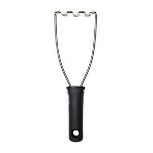 OXO Good Grips Wire Potato Masher on a white background.