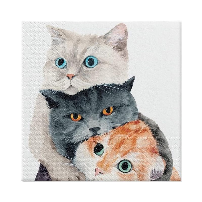 PAW Better Together Paper Napkins shown close up against a white background.