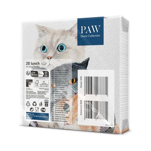 PAW Better Together Paper Napkins shown in retail packaging against a white background.